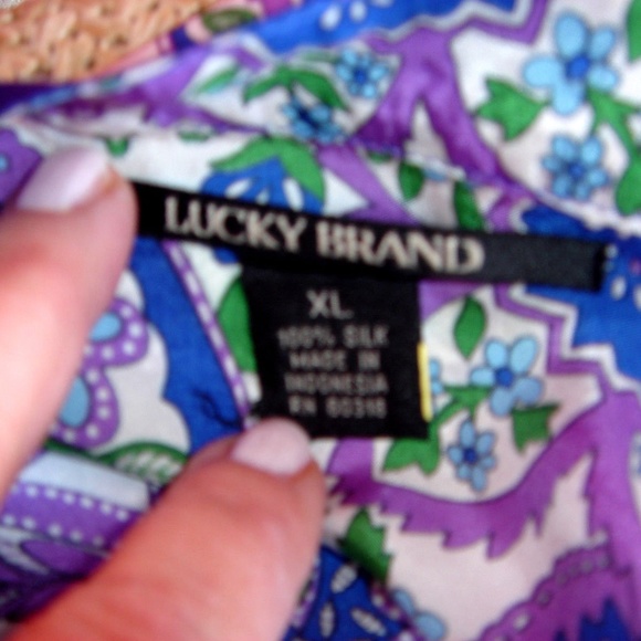 LUCKY BRAND 100% SILK COLD SHOULDER DRESS SIZE XL - Picture 6 of 8